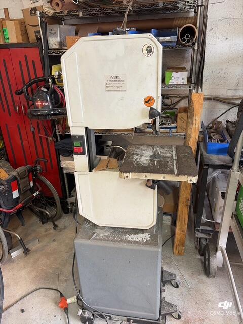 New Wave Fabrications, 625 Industrial Ave, Boynton Beach: vertical bandsaw